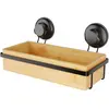 COMPACTOR Petite étagère à ventouse - Bambou naturel et métal