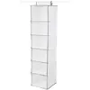 COMPACTOR Etagere souple pour pulls WOS blanche a 6 niveaux 30x30x128 cm