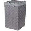 Panier à linge carré avec couvercle Stan gris RAN6890