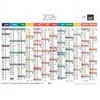 Quo Vadis Calendrier Annuel Horizontal Arc En Ciel - 55x405 Cm