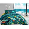 CALITEX Housse de couette 220x240 cm + 2x taies d'oreiller 63x63 cm coton abysse PD10608