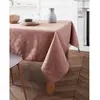 Nydel Nappe damassé Abanico, Bois de Rose, carrée 160 x 300 cm
