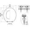 WIRQUIN Abattant Trendy Line Pierre - Bois compresse - Charniere inox