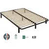 SEDAC Générique CONFORKIT Sommier a Lattes + Pieds Acier 160 x 200 cm - Noir