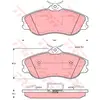 Kit de plaquettes de frein, frein à disque GDB815 TRW GDB815