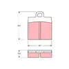 Kit de plaquettes de frein, frein à disque GDB103 TRW GDB103