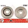 Jeu de 2 disques de frein TRW DF1019 - Réf. 600DF1019