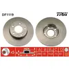 Jeu de 2 disques de frein TRW DF1119 - Réf. 600DF1119
