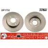 TRW Disques de frein pour ALFA ROMEO: 33, Arna, Alfasud (Ref: DF1732)