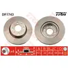 Disque de frein TRW DF1743 avant, ventilé, 1 pièce