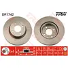 Jeu de 2 disques de frein TRW DF1742 - Réf. 600DF1742