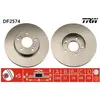 TRW Disques de frein pour NISSAN: Maxima (Ref: DF2574)