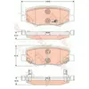 Kit de plaquettes de frein, frein à disque COTEC GDB4145 TRW GDB4145