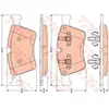 Kit de plaquettes de frein, frein à disque COTEC GDB1797 TRW GDB1797