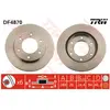 Jeu de 2 disques de frein TRW DF4870 - Réf. 1120239