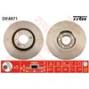 Disque de frein TRW DF4971 arrière, ventilé, 1 pièce