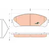 Kit de plaquettes de frein, frein à disque COTEC GDB3484 TRW GDB3484