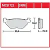 Jeu de plaquettes de frein TRW MCB722SRM