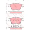 Kit de plaquettes de frein, frein à disque GDB3400 TRW GDB3400