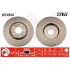 Jeu de 2 disques de frein TRW DF4556 - Réf. 600DF4556