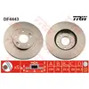 Disque de frein TRW DF4443 avant, ventilé, à haute teneur en carbone, 1 pièce
