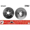 Disque de frein TRW LUC DF4407 arrière, plein, 1 pièce