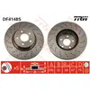 Disque de frein TRW DF4148S avant, perforé, rainuré, 1 pièce