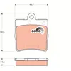 Kit de plaquettes de frein, frein à disque COTEC GDB1545 TRW GDB1545