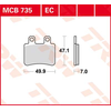 Kit de plaquettes de frein, frein à disque Organic Allround MCB735 TRW MCB735