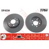 Jeu de 2 disques de frein TRW DF4238 - Réf. 1005179