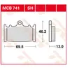 TRW Plaquettes de frein, et mâchoires moto, MCB741SH Sinter street