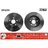 Jeu de 2 disques de frein TRW DF4204 - Réf. 600DF4204