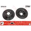 Disque de frein TRW DF4279 arrière, plein, 1 pièce