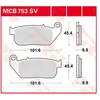 TRW Plaquettes de frein, et mâchoires moto, MCB753SV Sinter street