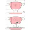Kit de plaquettes de frein, frein à disque COTEC GDB1576 TRW GDB1576