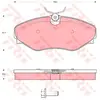 Kit de plaquettes de frein, frein à disque GDB1574 TRW GDB1574
