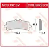 TRW Plaquettes de frein, et mâchoires moto, MCB792CRQ Hyper carbon