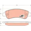 Kit de plaquettes de frein, frein à disque COTEC GDB1682 TRW GDB1682