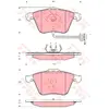 TRW Plaquettes de frein X4 pour AUDI: TT, A3, S3 (Ref: GDB1689)