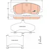 Kit de plaquettes de frein, frein à disque COTEC GDB4142 TRW GDB4142
