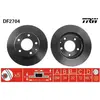 Jeu de 2 disques de frein TRW DF2704 - Réf. 1005022