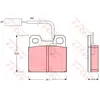 Kit de plaquettes de frein, frein à disque GDB1250 TRW GDB1250