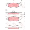 Kit de plaquettes de frein, frein à disque GDB4012 TRW GDB4012