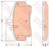 Kit de plaquettes de frein, frein à disque GDB1757 TRW GDB1757