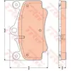 Kit de plaquettes de frein, frein à disque GDB1778 TRW GDB1778