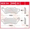 TRW Plaquettes de frein, et mâchoires moto, MCB704 Allround organique
