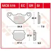 Jeu de plaquettes de frein TRW MCB519SI