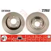 Disque de frein TRW DF4069 arrière, ventilé, 1 pièce