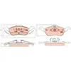 Kit de plaquettes de frein, frein à disque COTEC GDB1358 TRW GDB1358