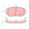 Kit de plaquettes de frein, frein à disque COTEC GDB3235 TRW GDB3235
